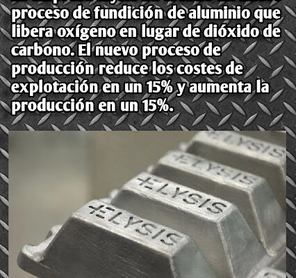 Un nuevo proceso de fundición de aluminio que libera oxígeno Un nuevo proceso de fundición de aluminio que libera oxígeno