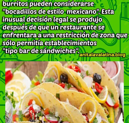 ¿Los Tacos ahora se consideran Sándwiches? ¿Los Tacos ahora se consideran Sándwiches?